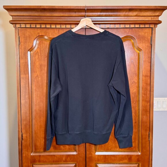 Uniqlo UT x MoMA Sol LeWitt Black Graphic Crewneck Sweatshirt Size L 100% Cotton - Picture 2 of 8